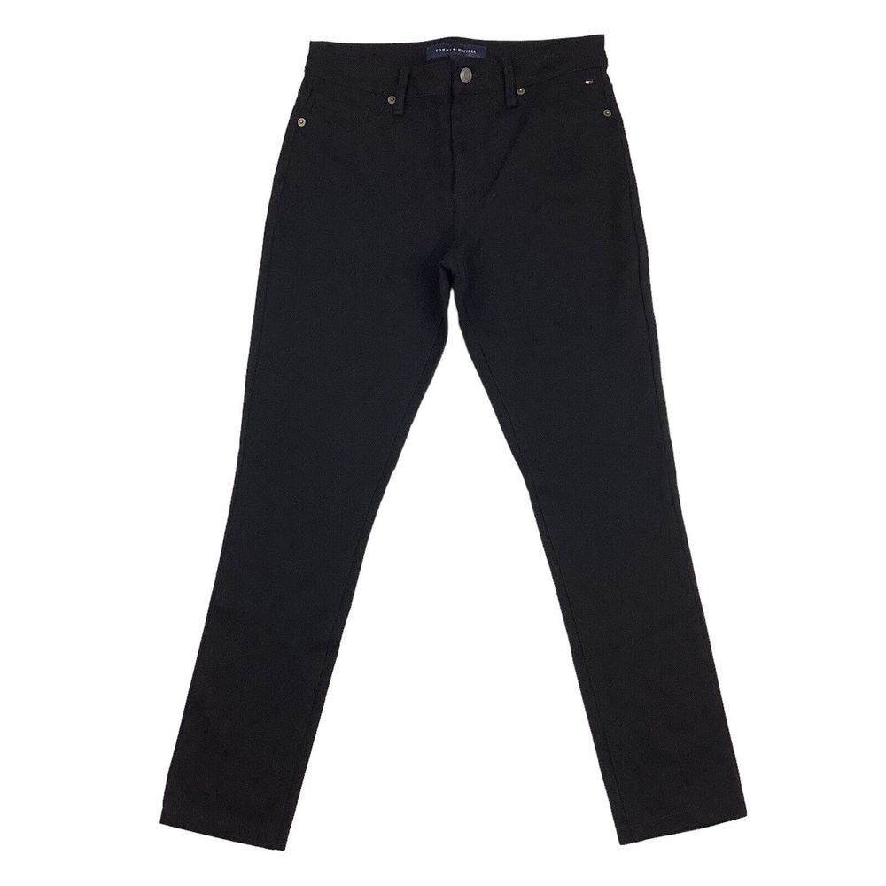 Tommy Hilfiger Skinny Ponte Legging Jeggings Pants Women's 10 Black Mid Rise